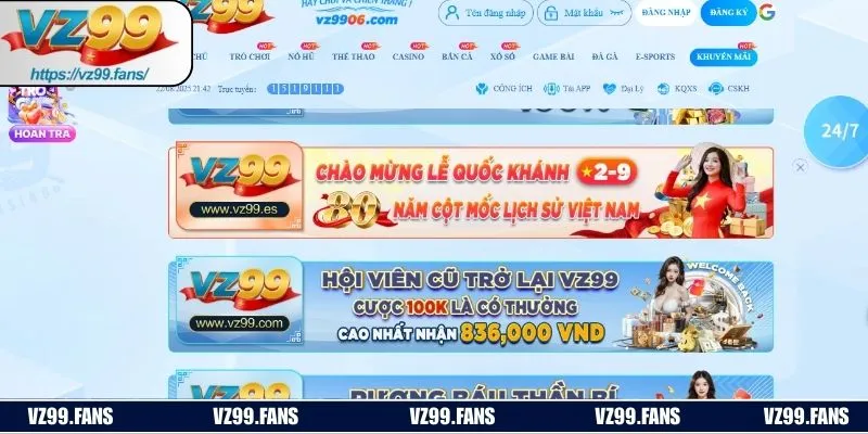 Các ưu đãi anh em nên tham gia khi là hội viên VZ99